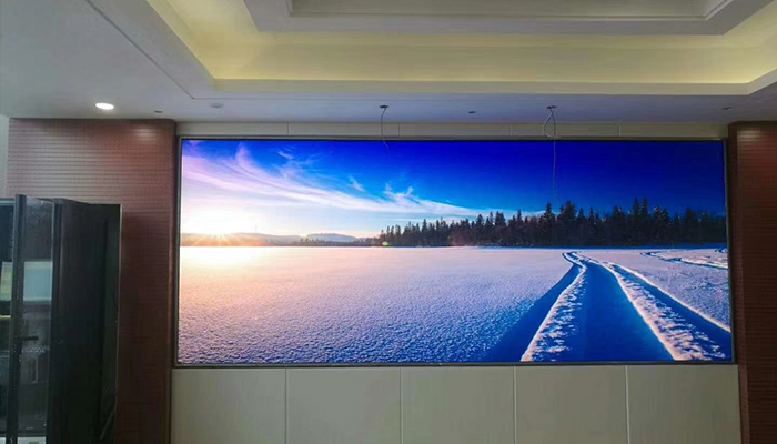 鎮(zhèn)江物價局P1.56小間距顯示屏 8平方安裝完成